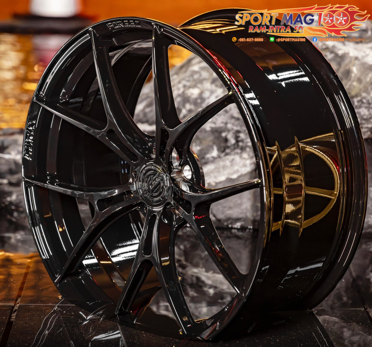 ล้อแม็ก ล้อแม็กใหม่ AVIRAX FORGED GL500 5รู120 ET38 ดำเงา 9-20นิ้ว