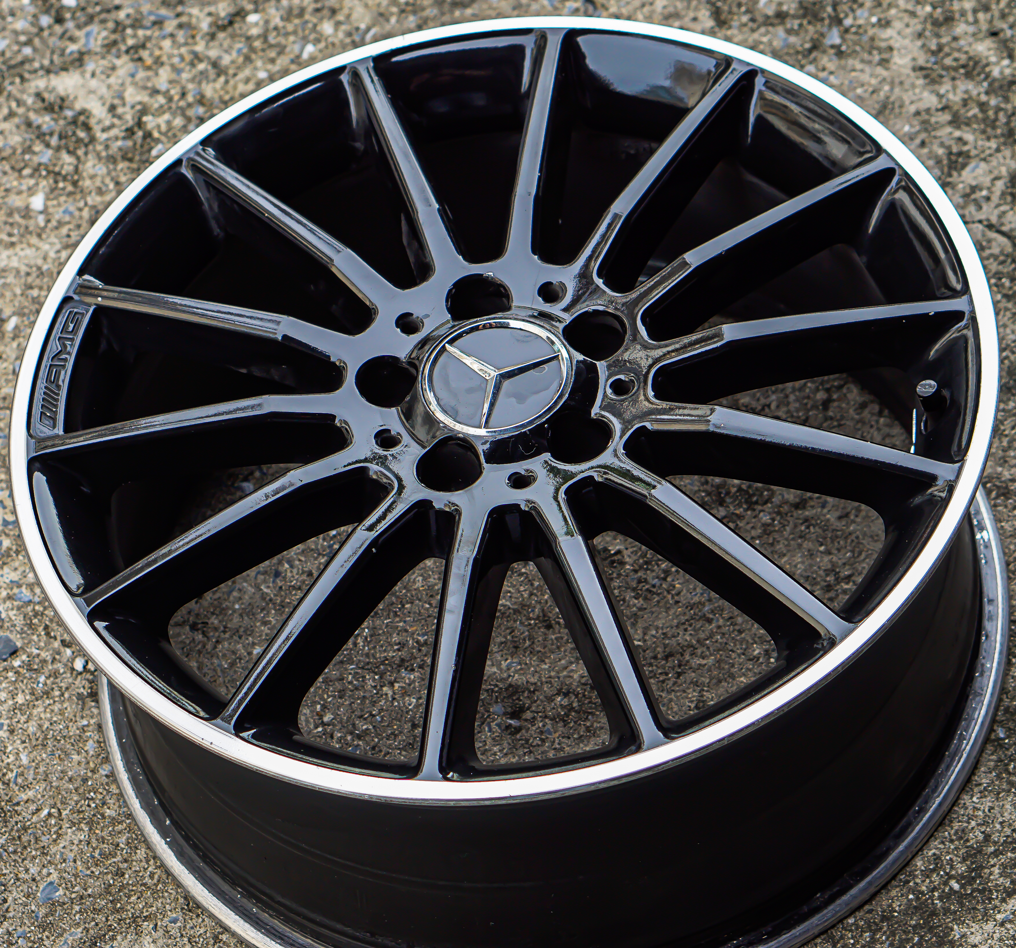 ล้อแม็ก ล้อแม็กแท้ Benz AMG 5รู112 ET52 ดำเงา 7.5-18นิ้ว (รามอินทรา)