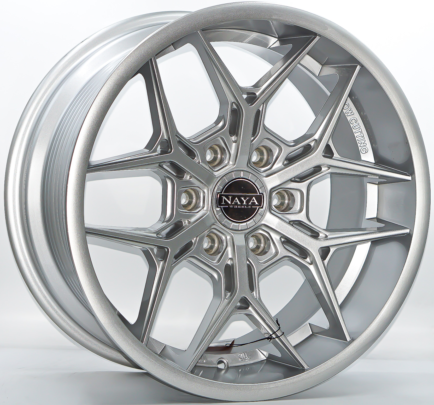 ล้อแม็ก ล้อแม็กใหม่ NAYA Alpha T6 6รู130 ET35 ซิลเวอร์ 9-18นิ้ว(รถตู้Toyota ตัวใหม่) 