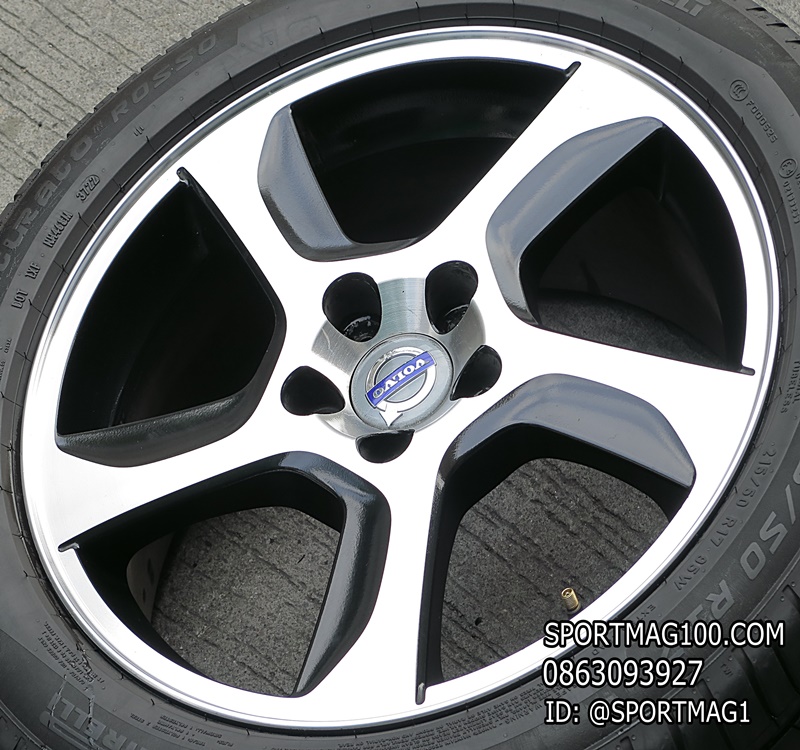 ล้อแม็ก แม็กซ์มือสอง Volvo V60  5รู108  สีดำหน้าเงา 7-17นิ้ว(ลาดพร้าว)