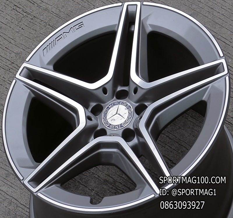 ล้อแม็ก ล้อแม็กมือสองแท้ AMG CLS A257 5รู112 เทาหน้าเงา ET33-28 F8 R9-19นิ้ว(ลาดพร้าว)