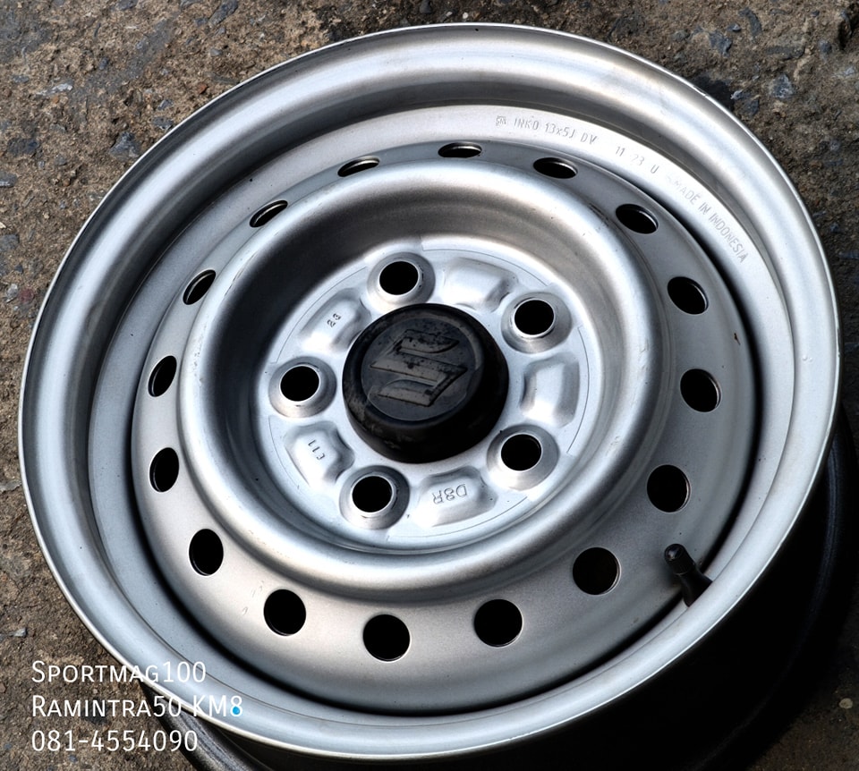 ล้อแม็ก กระทะล้อ Suzuki Carry ขอบ13นิ้ว 5รู114.3 สีเงิน(รามอินทรา)