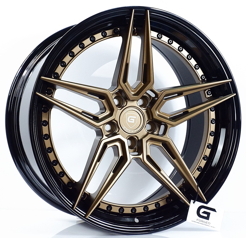 ล้อแม็ก ล้อแม็กแท้2ชิ้น G-Forged GF12 5รู112 สีMattBronze.GB ET32-40 F8.5 R10-20นิ้ว