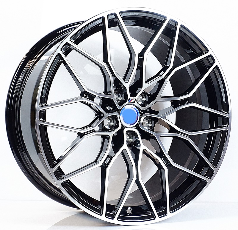 ล้อแม็ก ล้อแม็กใหม่เบา Forged NEW Msport 5รู112 ET25-35 ดำหน้าเงา F8.5 R9.5 -19นิ้ว