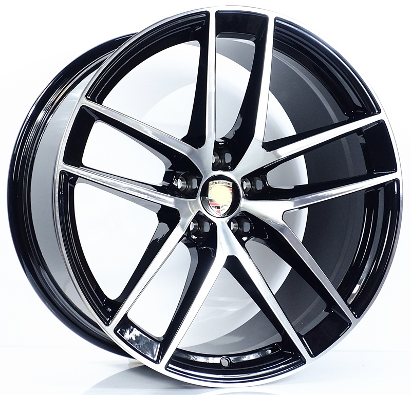 ล้อแม็ก ล้อแม็กเบาสุดFORGED Porsche D1523 5รู112 ET26-19 ดำหน้าเงา F9 R10-20นิ้ว
