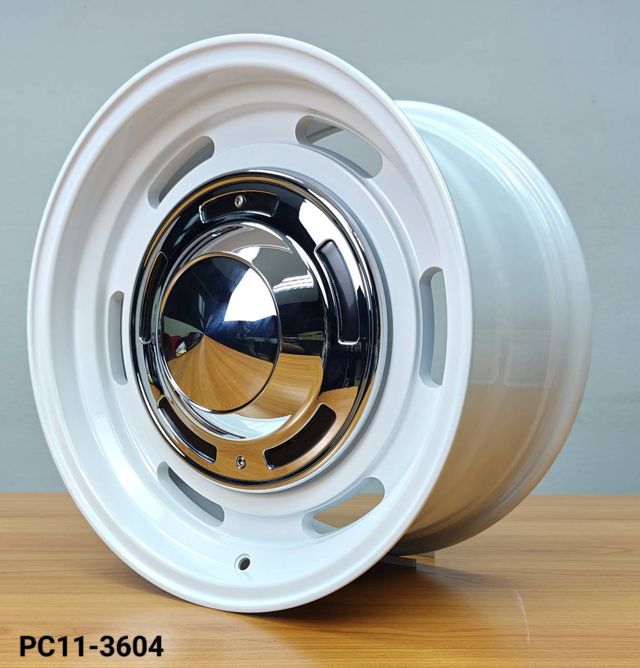 ล้อแม็ก ล้อแม็กวินเทจ DEAN 5รู100/114.3 ET20 สีขาว กว้าง7 ขอบ16นิ้ว 