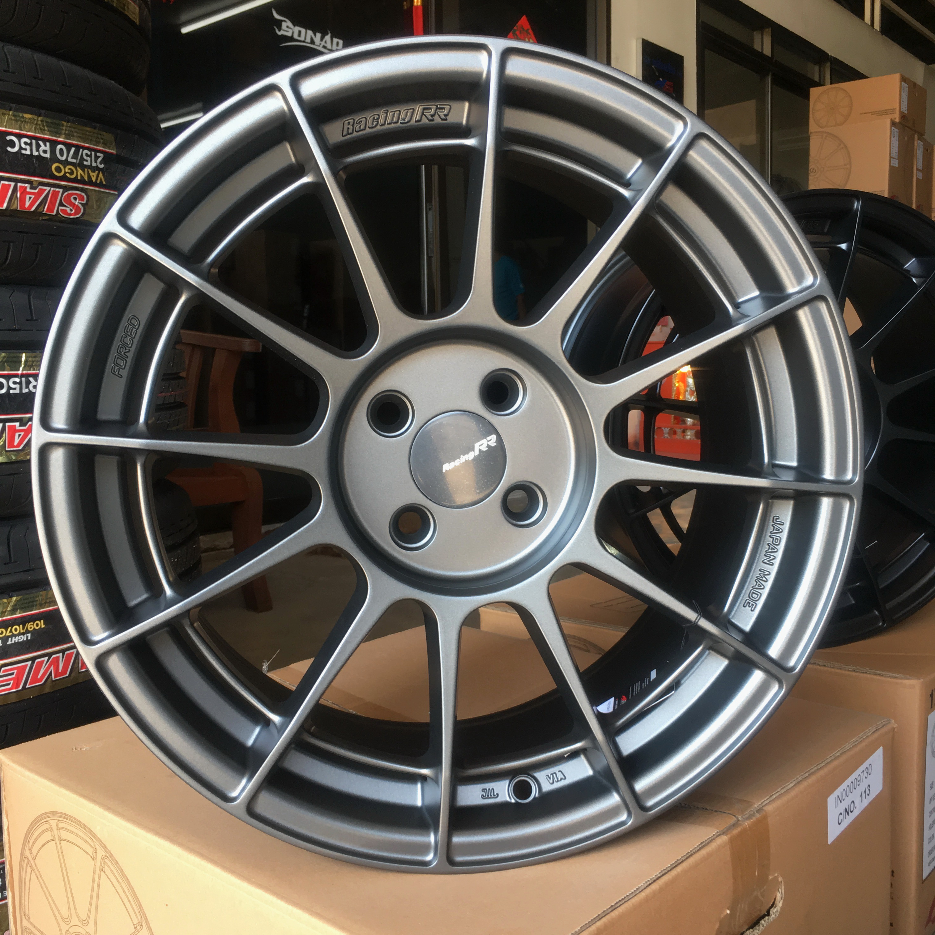 ล้อแม็ก ล้อแม็ก NT03 4รู100 ET35 กันด้าน กว้าง8 ขอบ17นิ้ว 