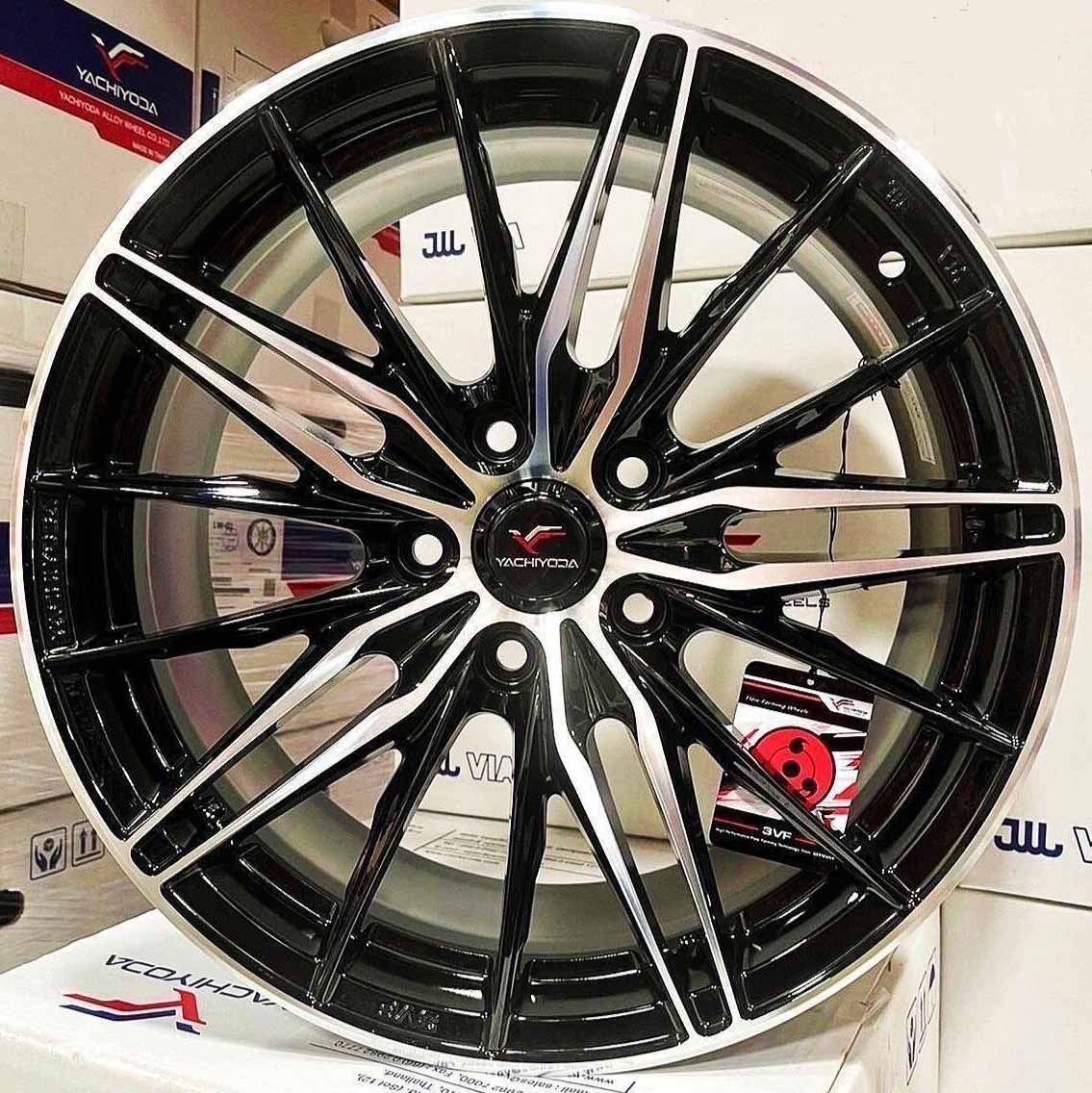 ล้อแม็ก ล้อแม็ก Yachiyoda SX11 5รู114 ET35 ดำหน้าเงา กว้าง7.5 ขอบ17นิ้ว