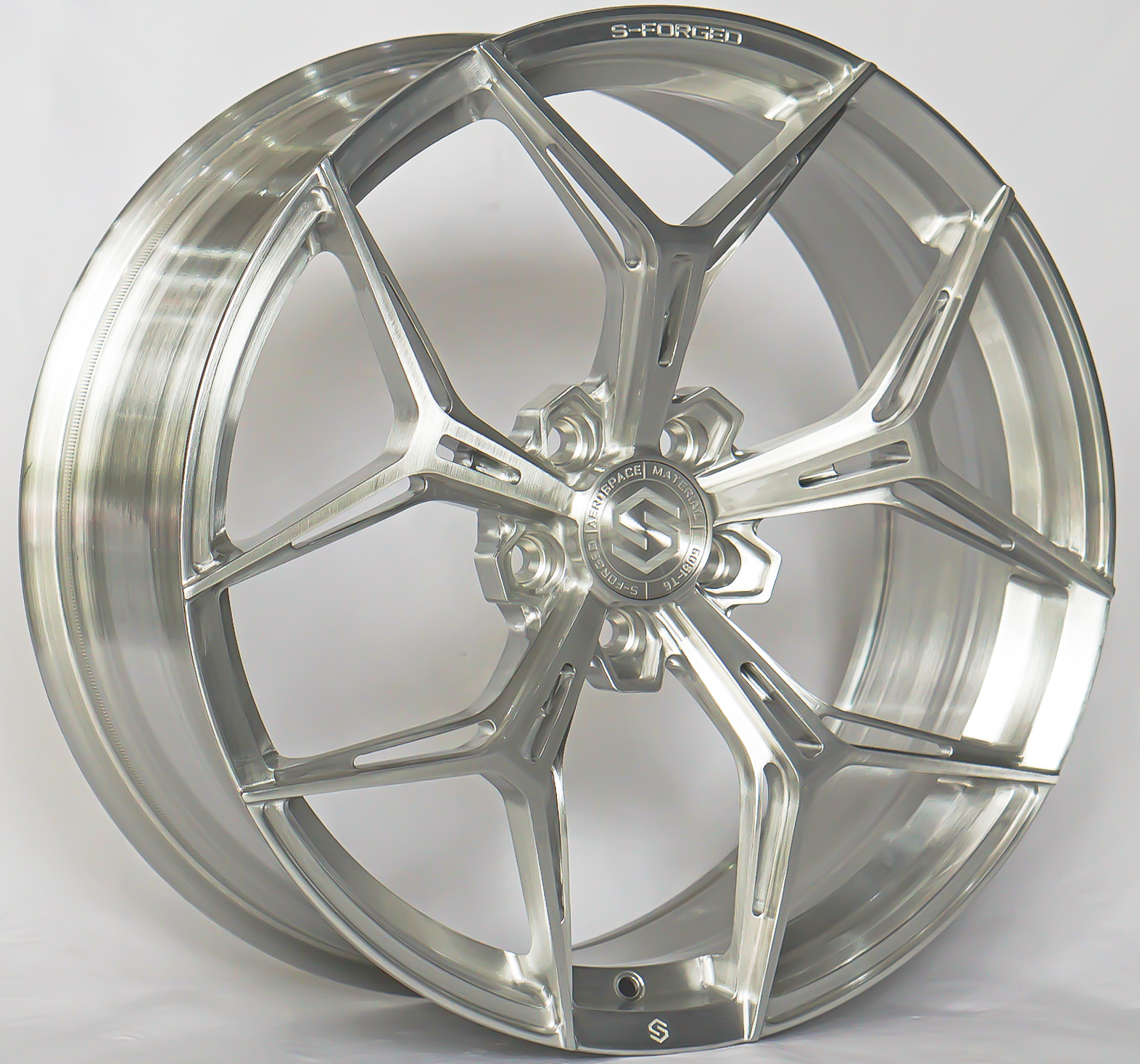 ล้อแม็ก ล้อแม็กใหม่ S-Forged SF02 5รู112 ET35 Brush Silver 9.5-20นิ้ว (8.9kg.)
