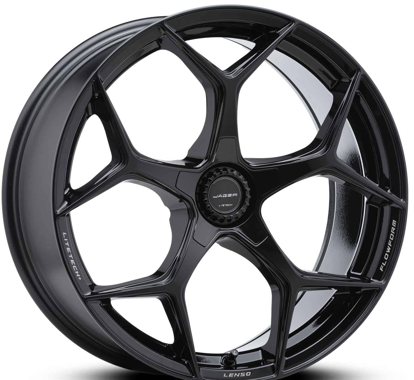 ล้อแม็ก ล้อแม็กใหม่ FlowForming Lenso Jager VAMOS5 LITETECH+ ขอบ20 5รู114.3 สีดำ กว้าง 9 ET35