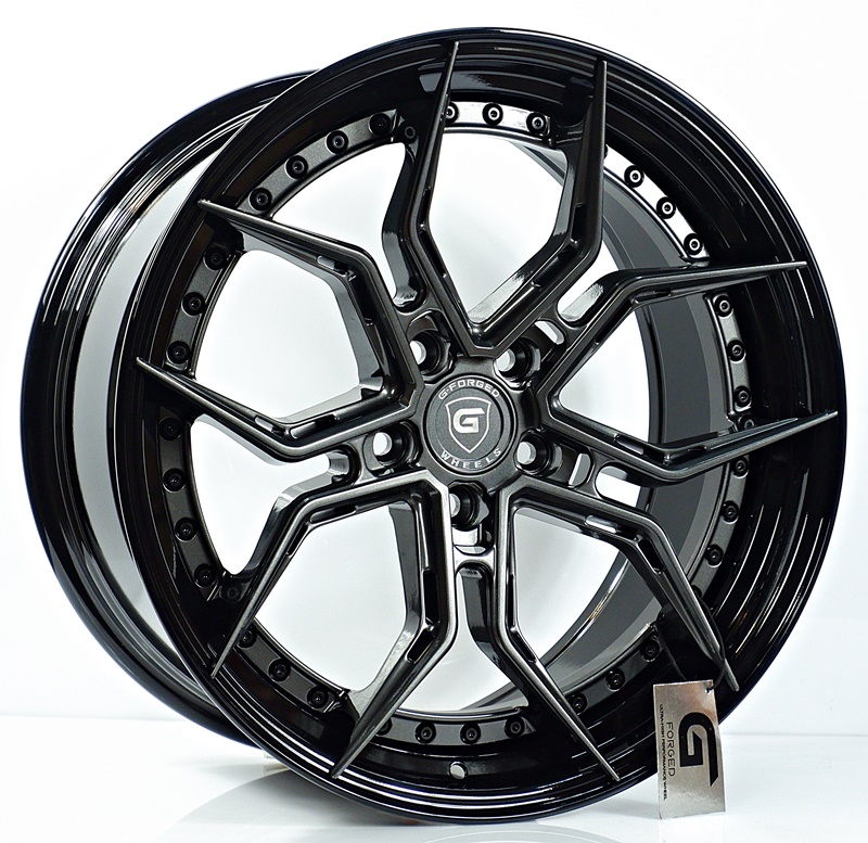 ล้อแม็ก ล้อแม็กแท้2ชิ้น G-Forged GF13 5รู120 สีTitanGreymatt.gbriv.blk กว้าง 9นิ้ว ขอบ19  5รู120 Offset38
