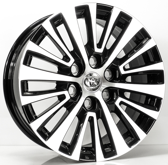 ล้อแม็ก ล้อแม็กใหม่ TOYOTA Majesty สีดำหน้าเงา 6รู130 Offset35 กว้าง7 ขอบ 17 