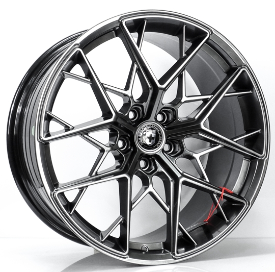ล้อแม็ก ล้อแม็กใหม่เบา MGW HRE Flowforming 5รู114 ไฮเปอร์แบล็ค Offset35-38 กว้างF8.5 R9.5 ขอบ19