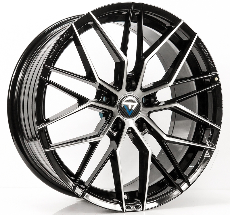 ล้อแม็ก ล้อแม็กใหม่เบา FlowForming VLF06 5รู114/112 Offset38 ดำหน้าเงา เพียง4900 กว้าง8 ขอบ18