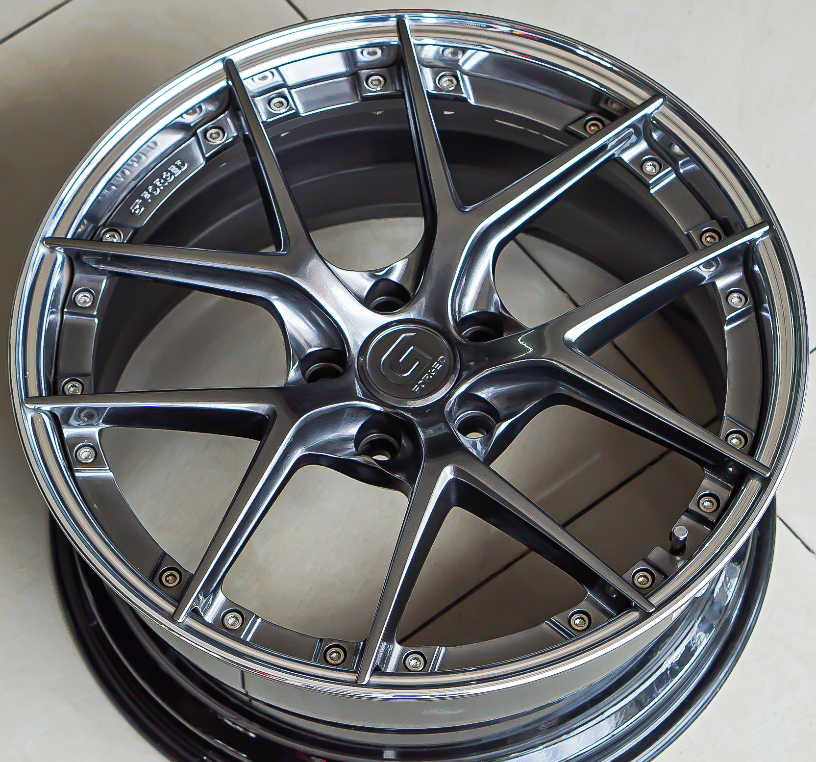 ล้อแม็ก ล้อแม็กแท้วันเดียว G-Forged GF08 5รู114 สีไฮเปอร์ดาร์คขอบเงา ET32 8.5-19นิ้ว (รามอินทรา)