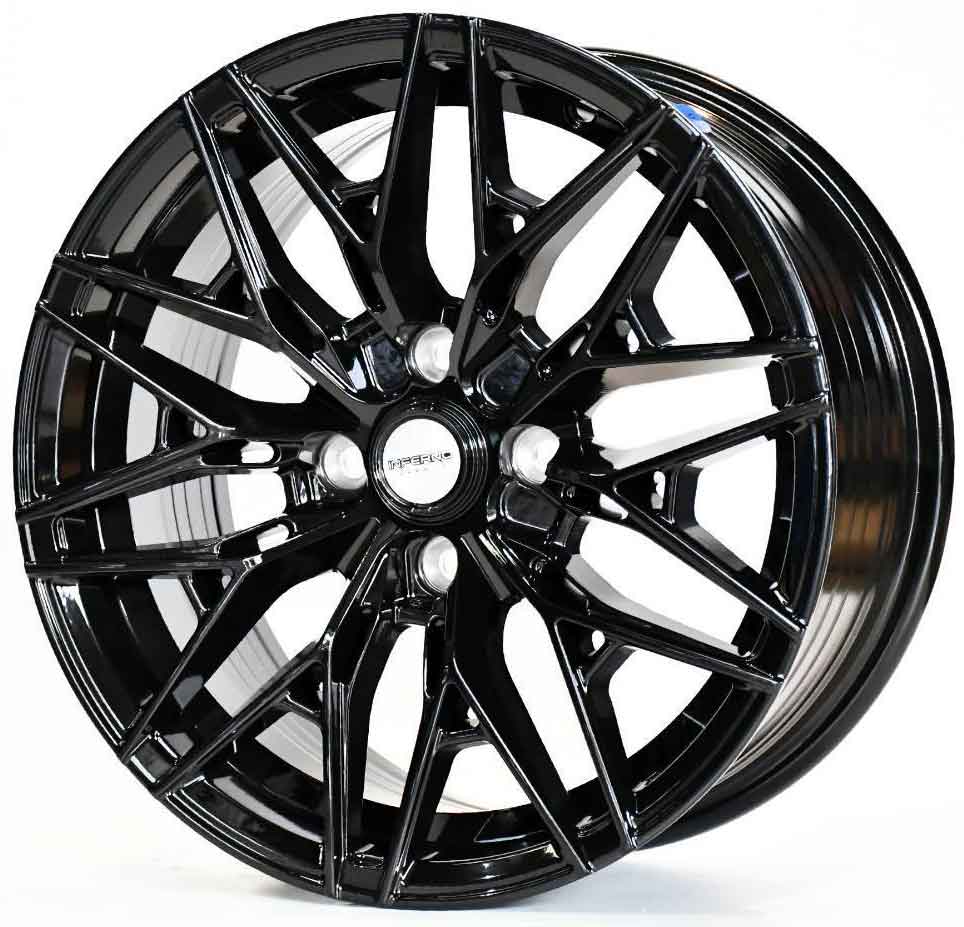 ล้อแม็ก ล้อแม็ก INFERNO 5049 4รู100 ET35 ดำแวว 7-15นิ้ว