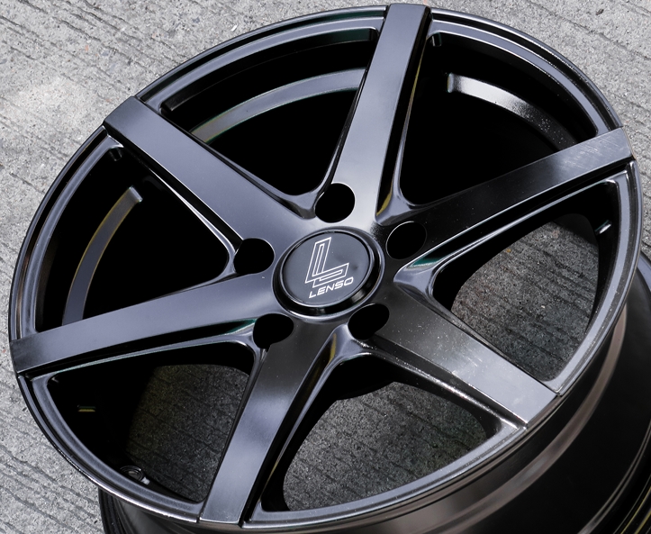 ล้อแม็ก ล้อแม็กมือสอง Lenso Jager Craft ขอบ 16 กว้าง 7นิ้ว 5รู114 Offset35 สีดำกึ่งเงา(ลาดพร้าว)
