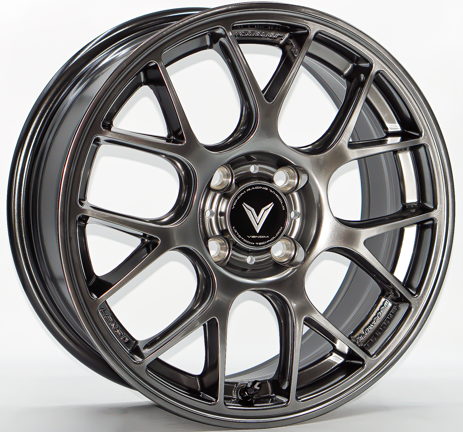 ล้อแม็ก ล้อแม็ก Lenso Eurospeed Litetech+ FlowForming ขอบ 15 กว้าง 6.5นิ้ว 4รู100 Offset38 สีไฮเปอร์แบล็ค