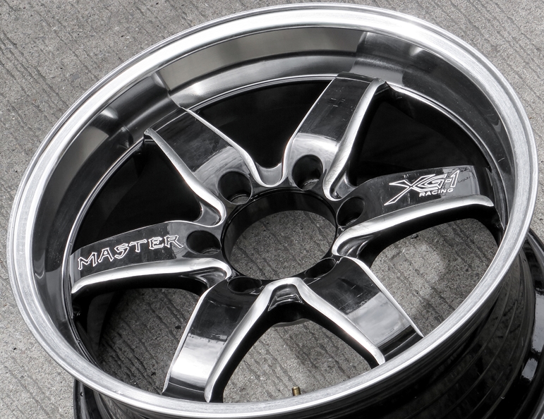 ล้อแม็ก ล้อแม็กมือสอง Master Xg1 ขอบ 18 กว้าง 8.5นิ้ว 6รู139 Offset35 สีดำมิลลิ่งข้างก้าน(ลาดพร้าว)