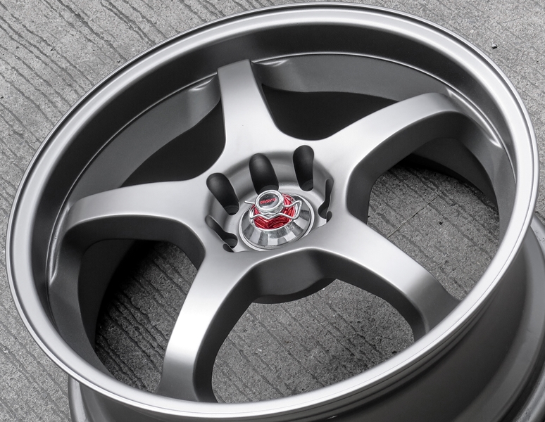 ล้อแม็ก ล้อแม็กมือสอง S775 ลาย 5ก้าน ขอบ 18 กว้าง 7.5นิ้ว 4รู100/114 Offset42 สีเทา(ลาดพร้าว)