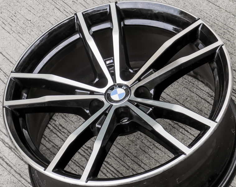 ล้อแม็ก ล้อแม็กมือสองแท้ M Sport 330E ขอบ 19 กว้าง F8 R8.5นิ้ว 5รู112 Offset27-40 สีดำหน้าเงา(ลาดพร้าว)