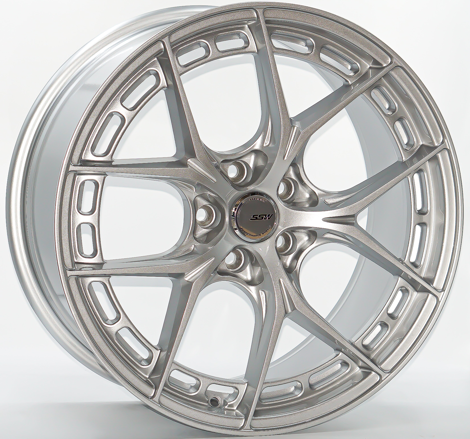 ล้อแม็ก ล้อแม็กใหม่ SSW 436 ขอบ 18นิ้ว กว้าง 8.5นิ้ว 5รู108 Offset38 สีซิลเวอร์ (10.40kg)