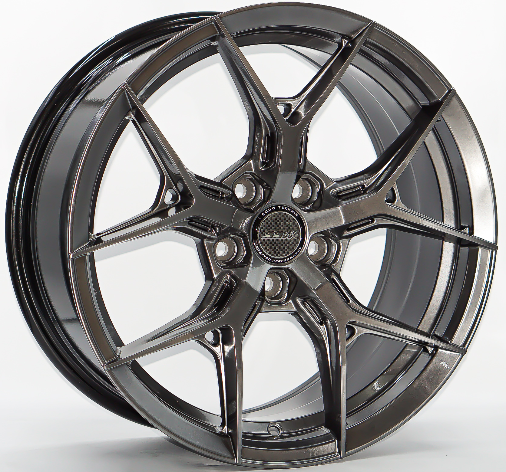 ล้อแม็ก ล้อแม็กใหม่ SSW 385 ขอบ 17นิ้ว กว้าง 8นิ้ว 5รู108 ET38 สีไฮเปอร์แบล็ค