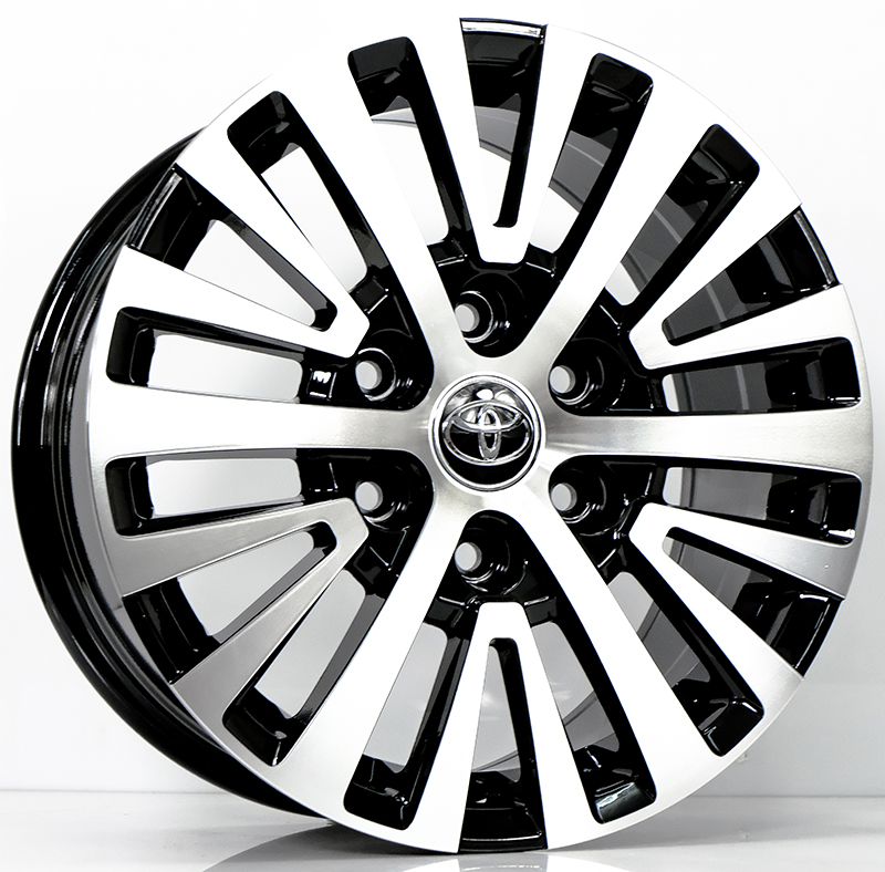 ล้อแม็ก ล้อแม็ก MJT Majesty ขอบ 16 กว้าง 7.5นิ้ว 6รู130 Offset48 สีดำหน้าเงา (สำหรับรถตู้ Majesty)