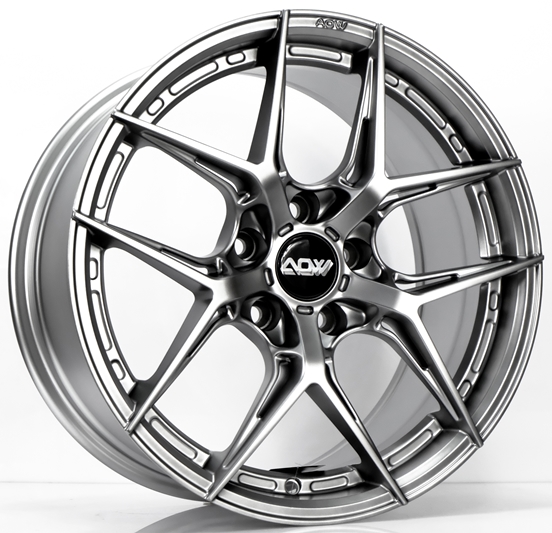 ล้อแม็ก ล้อแม็ก AOW20 ขอบ 17 กว้าง 8.5นิ้ว 5รู114.3/112 Offset35 สีแพลทินั่มซิลเวอร์