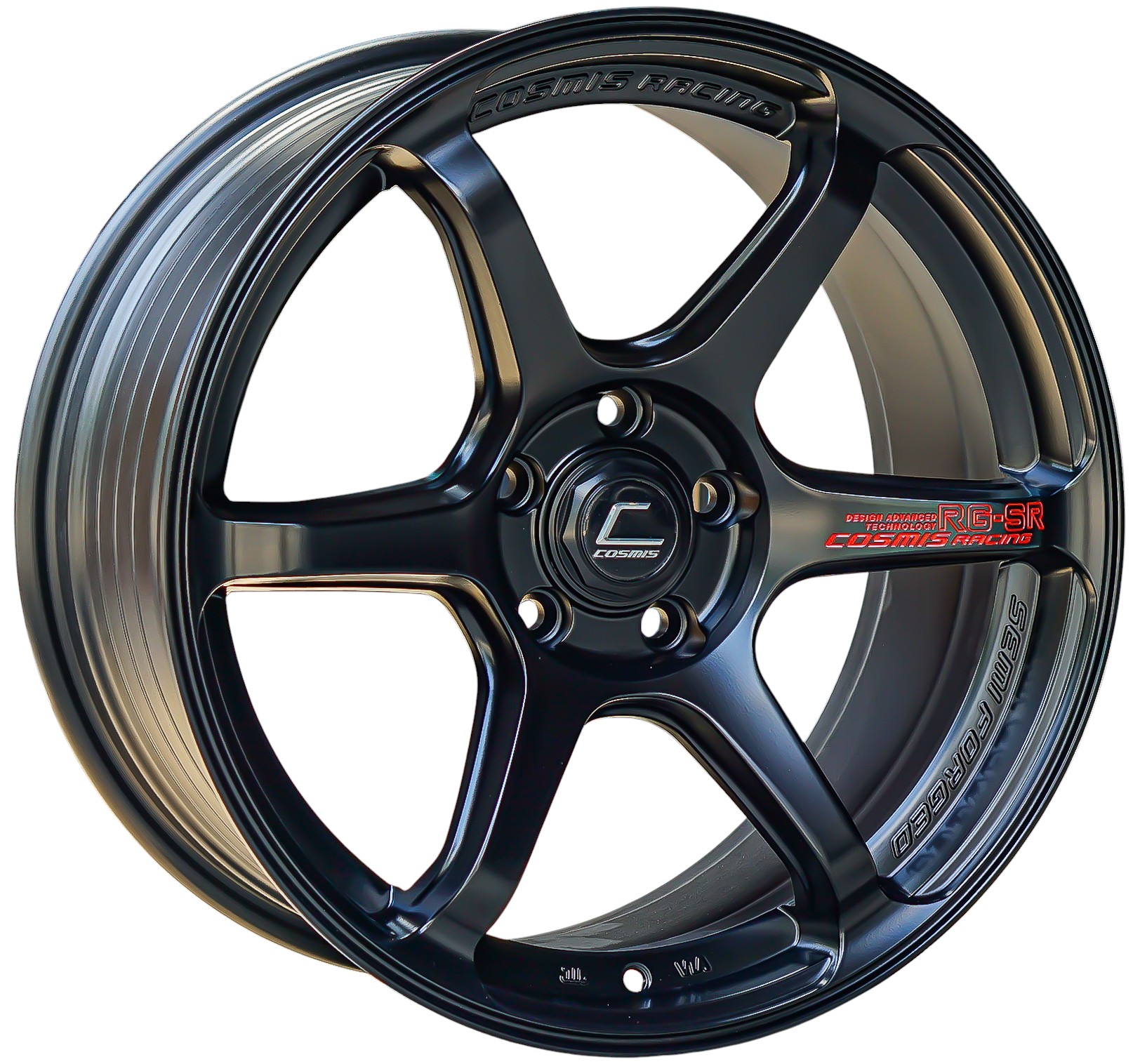 ล้อแม็ก ล้อแม็กใหม่ Cosmis RG-SR ขอบ 18นิ้ว กว้าง 8.5นิ้ว 5รู114.3 สีดำด้าน ET35