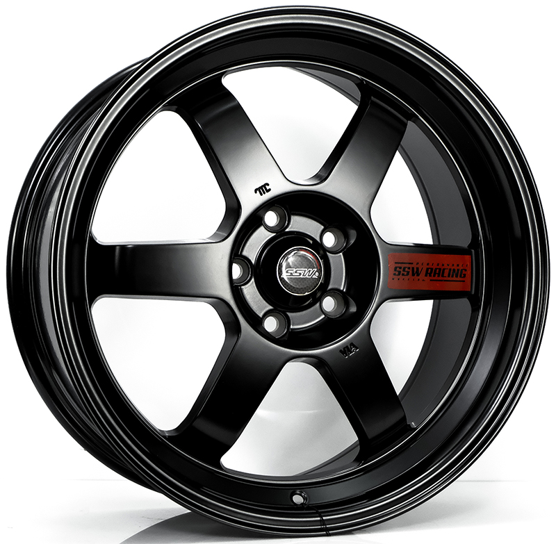 ล้อแม็ก ล้อแม็ก SSW TE Racing S439 ขอบ 18 กว้าง 8.5นิ้ว 5รู108 Offset38 สีดำด้าน