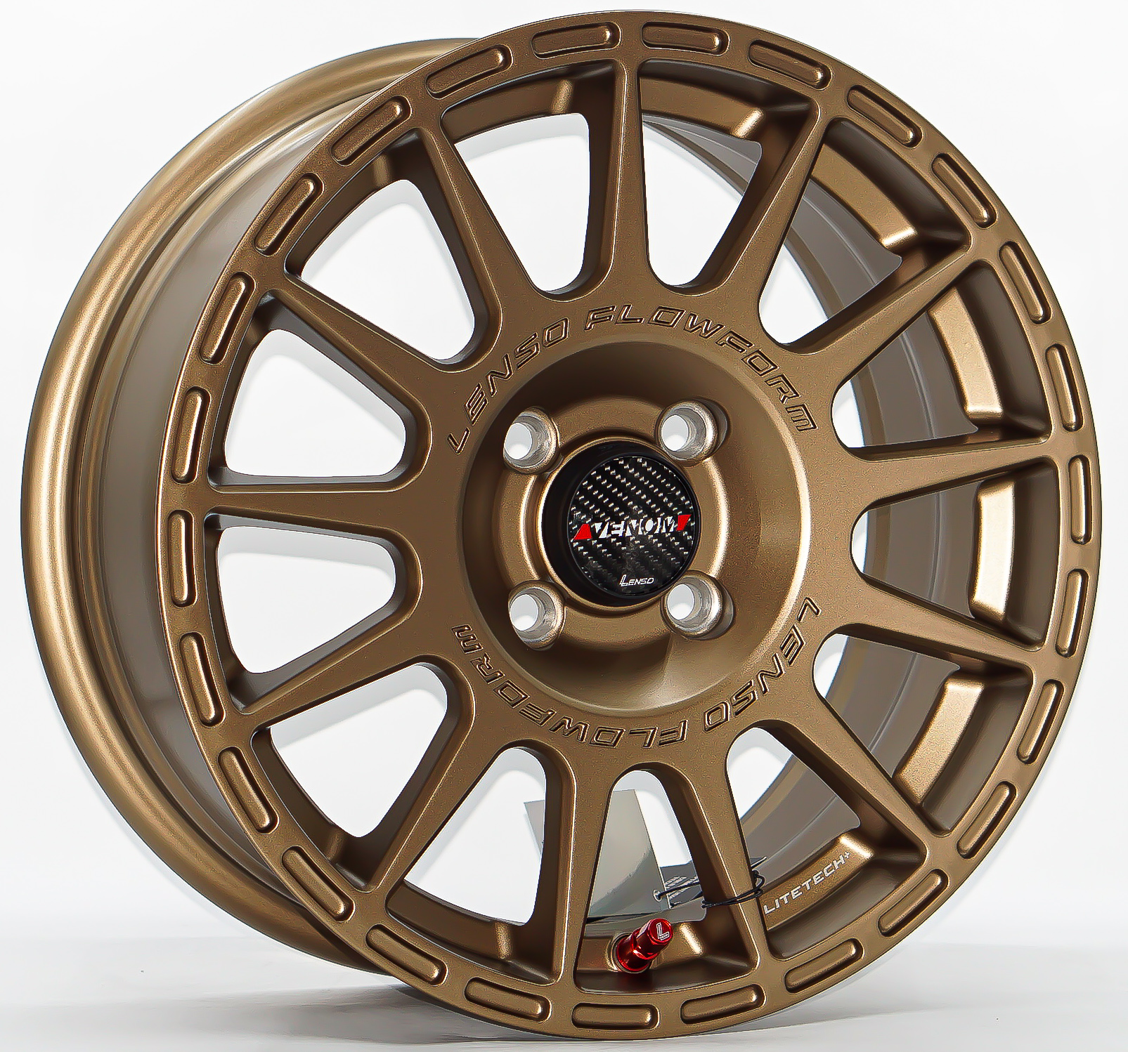 ล้อแม็ก ล้อแม็กใหม่ FlowForming Lenso Venom7 LITETECH+ ขอบ 15นิ้ว กว้าง 6.5นิ้ว 4รู100 Offset38 สีพิเศษทองแดง