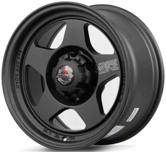 ล้อแม็ก ล้อแม็ก Cosmis Devil Dub-T5 6รู139.7 ET-25 ดำด้าน กว้าง8 ขอบ16นิ้ว