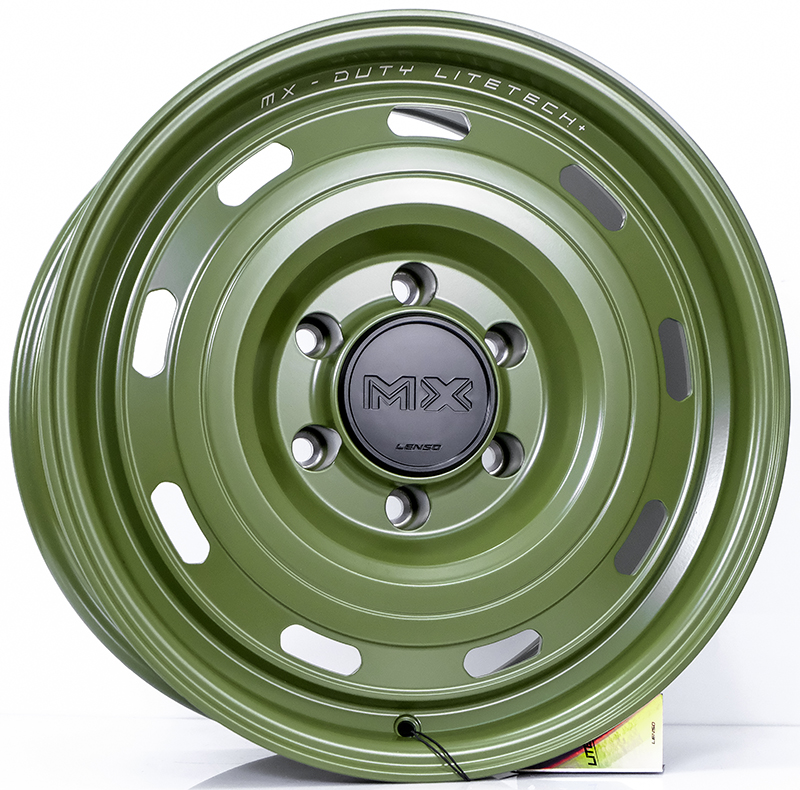 ล้อแม็ก ล้อแม็ก Lenso MX DUTY LITETECH+ FlowForming ขอบ 17 กว้าง 8.5นิ้ว 6รู139.7 Offset20 สีArmyGreen