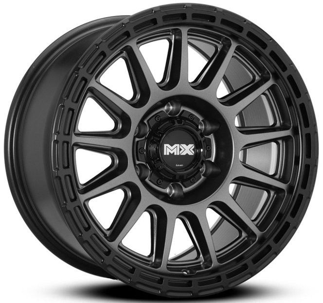 ล้อแม็ก ล้อแม็กใหม่ Lenso MX Dinero ขอบ 17นิ้ว กว้าง 9นิ้ว 6รู139.7 ET12 สีเทาขอบดำ