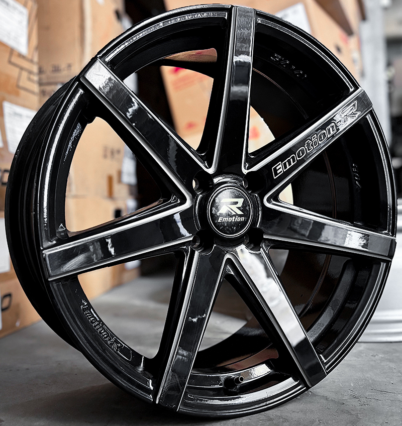 ล้อแม็ก ล้อแม็กมือสอง EmotionR JAC ขอบ 17 กว้าง 7.5นิ้ว 4รู100 Offset42 สีดำมิลลิ่งก้าน(ลาดพร้าว)