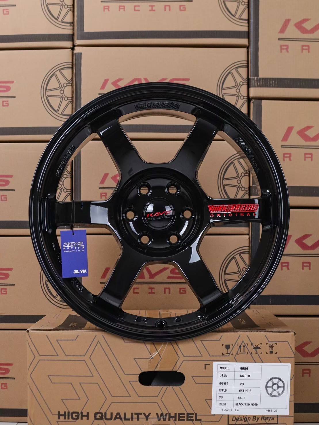 ล้อแม็ก ล้อแม็ก TE37 4x4 6รู114.3 ET20 สีดำหยอดแดง กว้าง9-18นิ้ว(นาวาร่า) 