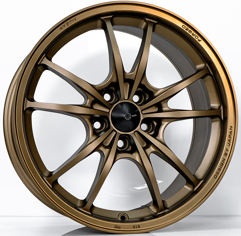 ล้อแม็ก ล้อแม็ก INSPI MF MUGEN FlowForming ขอบ 18 กว้าง 8.5นิ้ว 5รู112/114.3 Offset35 สีทองแดง