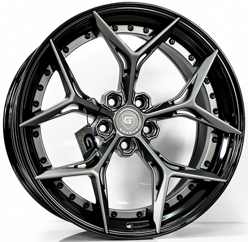 ล้อแม็ก ล้อแม็ก G-Forged GF15 FlowForming ขอบ 20 กว้าง F8.5 R10นิ้ว 5รู114.3/112 Offset32-40 สีTiTaniumGreyMatt