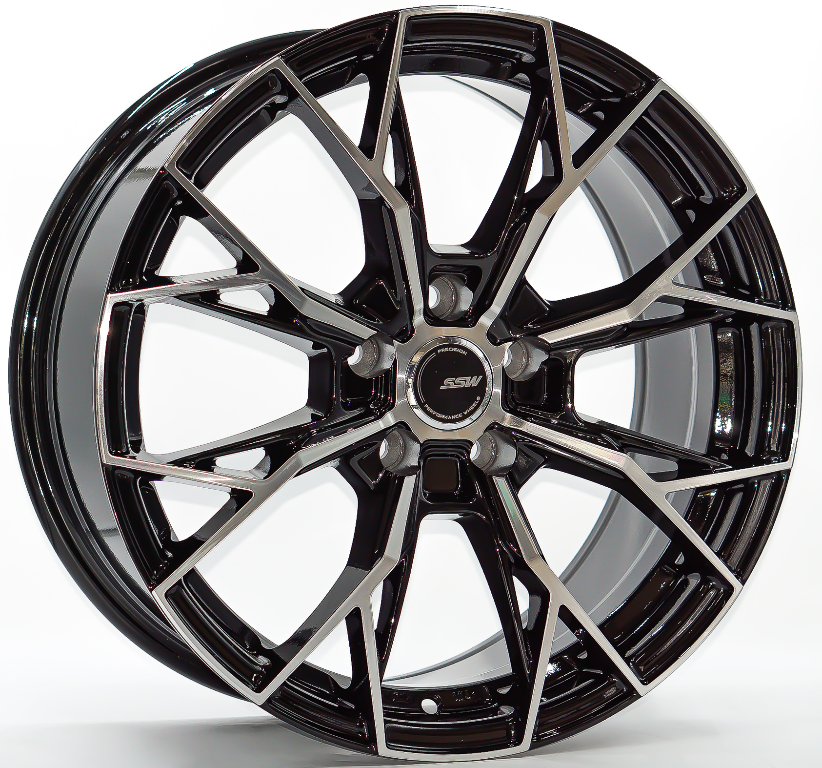 ล้อแม็ก ล้อแม็กใหม่ SSW 389 ขอบ 18นิ้ว กว้าง 8.5นิ้ว 5รู108 Offset38 ดำเงา