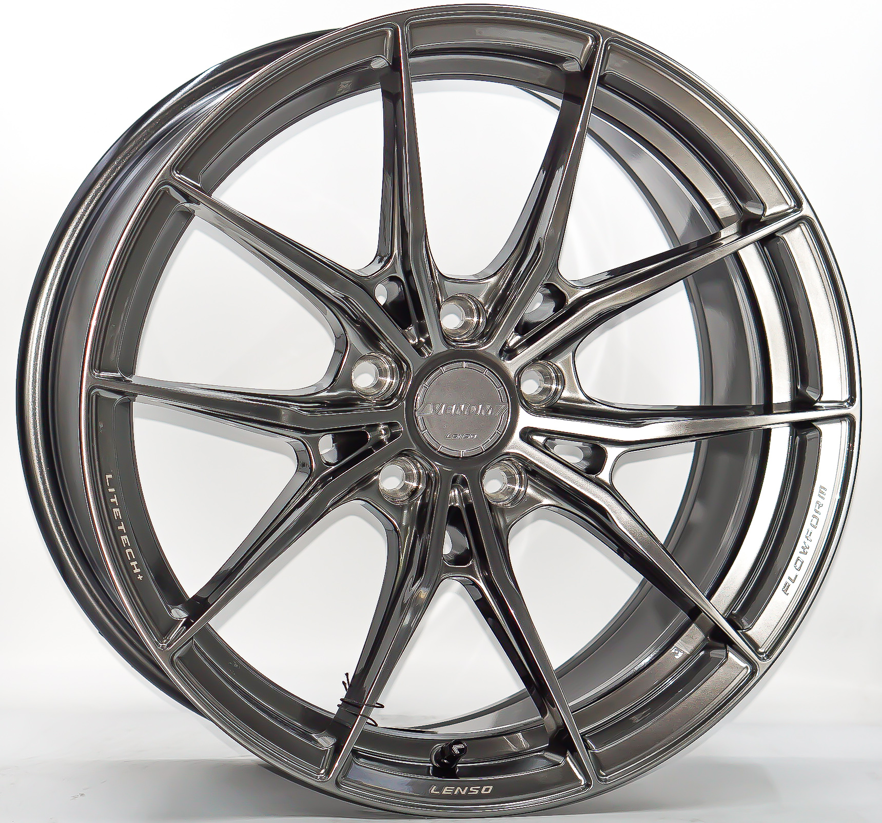 ล้อแม็ก ล้อแม็กใหม่ FlowForming Lenso VENOM VNB LITETECH+ ขอบ18 กว้าง 8.5นิ้ว 5รู114.3 ET35 สีไฮเปอร์แบล็ค