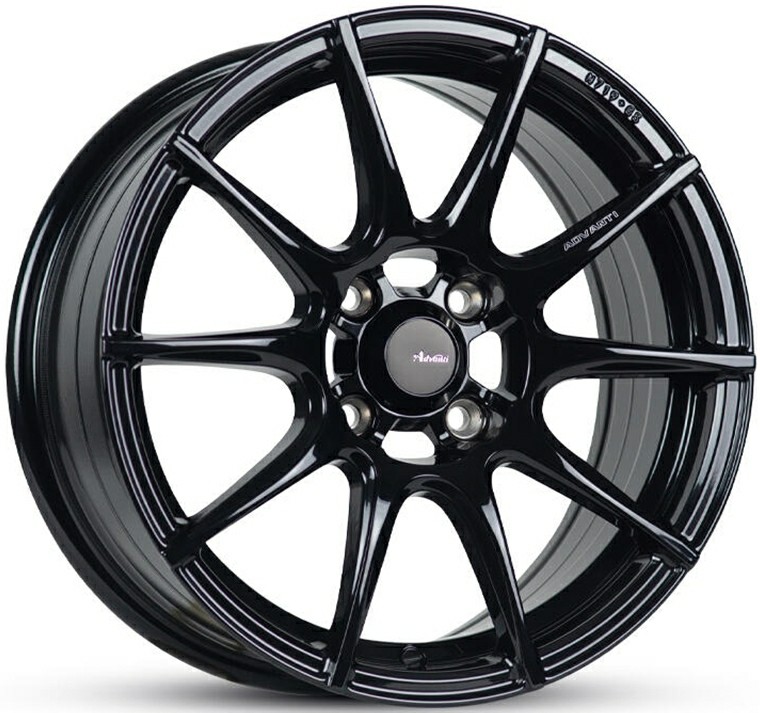 ล้อแม็ก ล้อแม็ก Advanti MD018 Aria ขอบ15นิ้ว กว้าง6.5นิ้ว 4รู100 Offset40 สีดำเงา