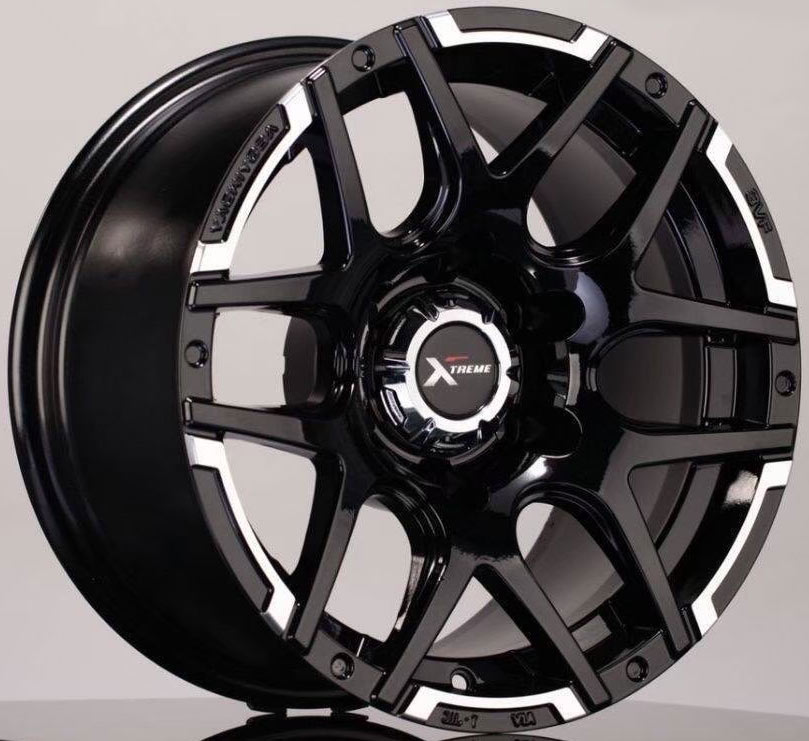 ล้อแม็ก ล้อแม็กใหม่ FlowForming YACHIYODA XJ-X3 6รู139 ET0 ดำขอบเงา 8.5-16นิ้ว	