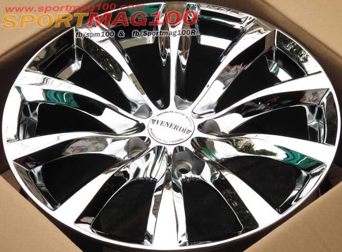 ล้อแม็ก ล้อแม็ก Venerdi MadelenaK48 4รู100 ET42 โครเมียม กว้าง8 ขอบ18นิ้ว