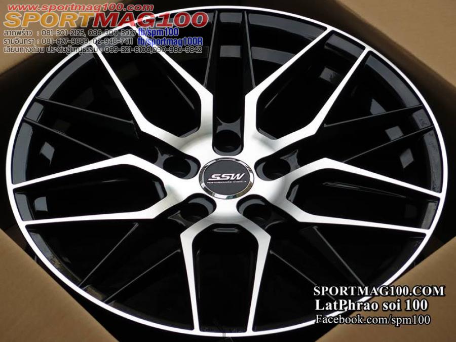 ล้อแม็กใหม่ SSW S348 Vorsteinerv 5รู100 ดำหน้าเงา 8-17นิ้ว+ ล้อแม็กใหม่ SSW S348 Vorsteinerv 5รู100 ดำหน้าเงา 8-17นิ้ว+