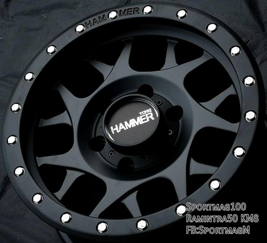 ล้อแม็กใหม่ Hammer HM3 6รู139 ET0 ดำด้าน 8.5-16นิ้ว 