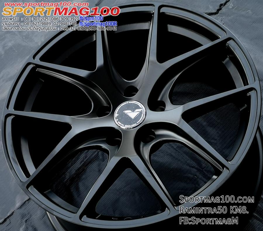  แม็กซ์ใหม่ Vorsteiner P101 5รู112 ET38 ดำด้าน 8.5 -18นิ้ว 