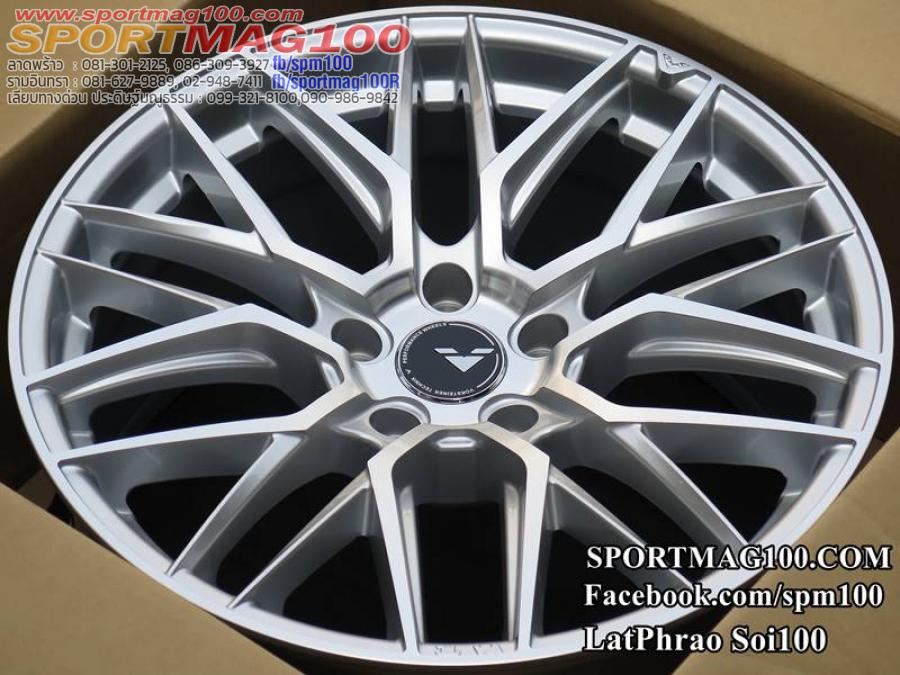 ล้อแม็กใหม่ MGW Vorsteiner 5รู100 ซิลเวอร์หน้าเงา 8.5-18นิ้ว