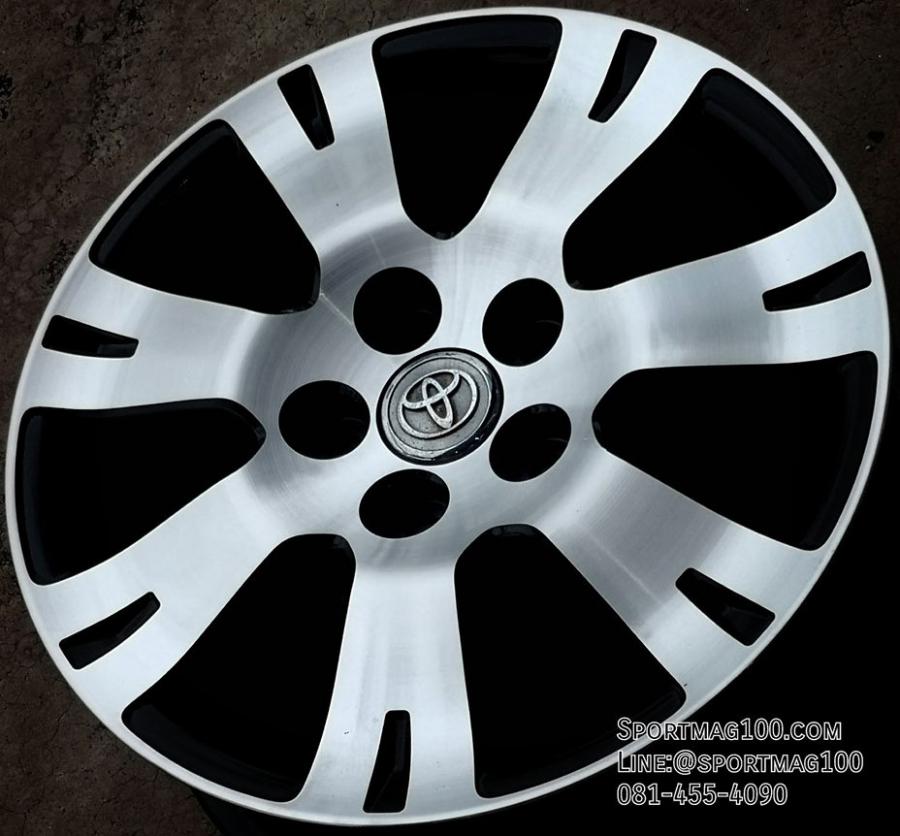  ล้อแม็กซ์มือสองแท้ Toyota Alphard 5รู114 ดำหน้าเงา 6.5-16นิ้ว(รามอินทรา) 