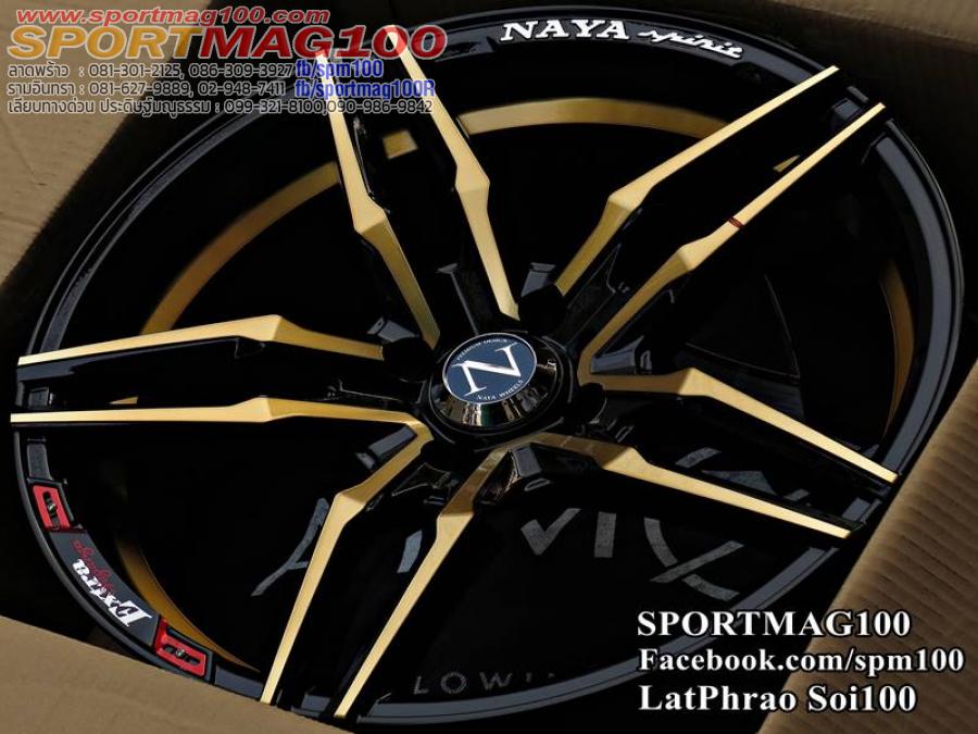 แม็กซ์ใหม่สุดฮิต NAYA Everest2 Sport 4รู100 ดำหน้าทองอันเดอร์คัต 7.5-17นิ้ว